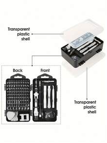 [Upgraded Screwdriver Set] 115-In-1 Upgraded Screwdriver Set | Strong Magnetic High Hardness Multi-Function Disassembly Tool Set Includes Special Shaped Screwdriver Heads, Suitable For DIY Repair - 115 In 1 - View 8