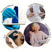 Bút cảm ứng rút gọn kèm dây đeo, bút cảm ứng đa năng với đầu đĩa trong suốt dùng để vẽ, viết và điều hướng, mặt dây chuyền trang trí di động cho mọi thiết bị màn hình cảm ứng. - Nhiều màu - Xem 6