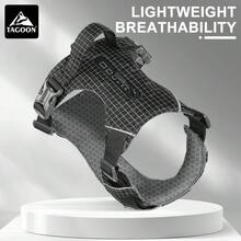 大型犬战术胸背带，防拉扯军用背心，带控制手柄，战术宠物背心，易于控制和训练遛狗，可调节反光条 - 彩色 - 查看 12