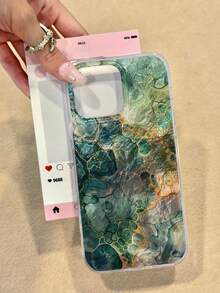 Ốp lưng điện thoại bảo vệ PC+TPU họa tiết vân đá xoáy gradient IMD sang trọng, tương thích với iPhone 17pro/17Air/17/17promax 16/11/16pro/16plus/16promax/16e/15Promax/13/14/12/XS/XR/7G/8P, Ốp lưng điện thoại 15Promax sang trọng, Ốp lưng chống rơi mới cho iPhone 14 13 inch dành cho nam và nữ 12/11 inch siêu mỏng mờ 14promax/11/14/13/Elegant Plus tối giản 15 inch bằng silicon mềm chống rơi. - Nhiều màu - Xem 3