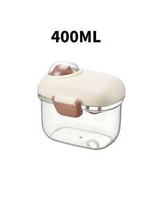 1 hộp đựng sữa bột/ngũ cốc/đồ dùng nhà bếp/đồ ăn nhẹ, gia vị/đồ dùng cho bé/hộp đựng sữa bột nhiều lớp chủ đề hành tinh, kèm muỗng đong, vòng đệm đôi + khóa cài chắc chắn, nắp có vạch chia thời gian (dung tích tùy chọn 1000ml và 400ml) - Quần lót trong suốt - màu nâu - Xem 14