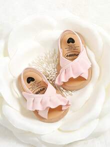 0-18 Months Infant Girls Boys Summer Sandals, High Quality Neutral Infant Toddler Outdoor Beach Shoes, Infant White Sandals - Pink - View 3