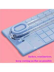 1pc Two-Way Paper Cutter Paper Cutter Inch, Cm Scale Display A4 Paper Cutter Portable Photo Cutter Paper Cutter Office Paper Cutting Artifact Stainless Steel Knife Head, Sharp - Multicolor - View 7