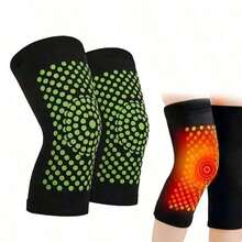Mugwort Self-Heating Knee Pad, Thermal Knee Support, Suitable For Knee Joint Warmth And Cold Protection In Autumn/Winter, Yoga Pilates Home Exercise Fitness Protection - Black - View 24