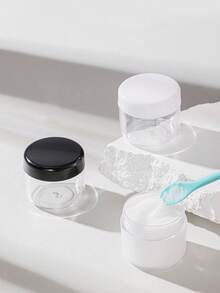 20pcs Round Plastic Cosmetic Containers With Lids, Suitable For Liquids, Lotions, Samples, 20ml/0.7oz Capacity - Clear - View 4