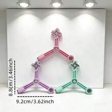1pc 4-In-1 Triangle Windmill Star-Shaped Strong Cat Eye Magnet, Suitable For UV Gel Nail Polish, Reusable, Star Effect Magnetic Tool For DIY Cat Eye Nail Polish - Multicolor - View 10