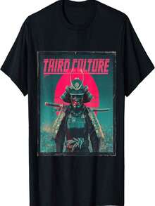 CYBERPUNK SAMURAI PROTECTOR T-Shirt - Black - View 5