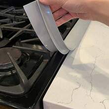 1PC/2PCS Organic Silicon High Temperature Resistant Kitchen Gap Strip, Oil And Dirt Resistant Gas Stove Gap Soft Sealing Strip Silicone Gap Plug Kitchen Stove Counter Gap Cover - Flexible Stove Space Filler Kitchen Items - 彩色 - 查看 2