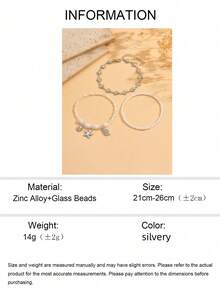 3pcs Bohemian Style Shell & Starfish Beaded Anklet Set For Girls, Beach Fashion Anklet With Random Bead Placement - Multicolor - View 5