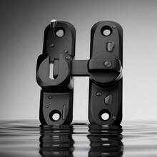 Durable Anti-Theft Door Handle With 90°/180° Adjustable Sliding Pin, Metal Tamper-Proof Lock, Manual Control, Painted Surface, Suitable For Bathroom And Home Security, Modern Door Lock, Sturdy Structure - Multicolor - View 10