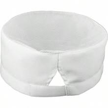 Mesh Chef Hats Chef Beanie Adjustable White Unisex Chef Hats Beanie Flat Catering Hat Adjustable Kitchen Cooking Caps With Breathable Mesh Top Kitchen Cooking Food Service Cap Adults Women Men - Mặc định - Xem 3