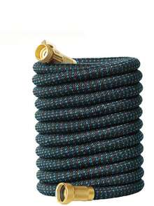 1根花园软管，可伸缩软管，延长花园软管，3/4英寸直径高压洗车管，喷头收缩灌溉魔法柔性伸缩水管，用于浇灌草坪 - A - 查看 12