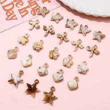 10pcs Cute Dolphin Butterfly Dragonfly Acrylic Pendant DIY Handmade Earrings Bracelet Hanging Accessories - Multicolor - View 4