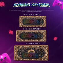 Waterproof And Durable Persian Carpet Design Gaming Mouse Pad, Cute Office Desk Mat With Non-Slip Base And Stitched Edges, Computer Keyboard Mouse Pad For Gaming And Office Use - View 5