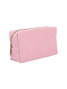 定制刺绣灯芯绒铅笔盒，可个性化定制文字 - 大容量，收纳袋 - 非常适合存放学习用品、办公用品和独特的返校礼物。化妆包、旅行配件、多功能、节省空间、条纹字母设计、学习用品、返校季、度假风，适合初中、高中、大学生 - 彩色 - 查看 18