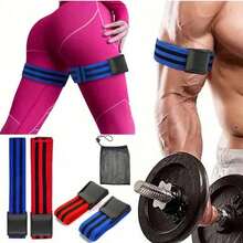 1 Pair Adjustable BFR Training Bands For Hips And Glutes, Blood Flow Restriction Bands For Women/Men, Occlusion Resistance Bands For Glute, Squat, Thigh Exercises, Best Fabric For Glute, Squat, Thigh Workouts - Multicolor - View 3
