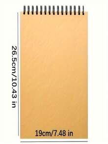 Spiral Bound Sketch Pad, Top Spiral Bound Sketch Board, Acid-Free Art Sketch Book, Suitable For Beginners Drawing, Sketching, Writing, Can Be Used As Holiday Gifts, School Supplies, Studio Supplies, Painting And Writing Supplies, Back To School Supplies, Learning Supplies. - A - View 5