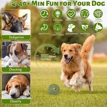2 món đồ chơi tương tác cho chó lớn (20-140lbs) - Đồ chơi nhai bằng cao su bền, chịu được lạnh, hương bạc hà, giúp giảm lo âu và là đồ chơi giải đố, có chức năng phân phát thức ăn, dễ vệ sinh, bền lâu, thiết kế ít gây bẩn. - màu xanh lá - Xem 4