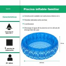 Alberca Inflable Circular Familiar Bestway Bohemian 1.68 Mts Azul - C - Ver 2