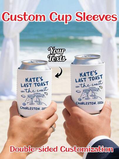 Custom Can Cooler, Personalized Insulated Cooler, 8+ Colors Customizable Can Cooler Suitable For Singles Party, Beach Travel And Holiday Gatherings, Tropical Singles Party, Customized Can Cooler, Beach Singles Party, Beach Party, Singles Party Favors, Tropical Singles Party, Customized Can Cooler, Beach Singles Party, Beach Party, Singles Party Favors, Home Refresh, Back To School, For University, Chic Spring, Apparel Accessories, Customized Wedding Accessories