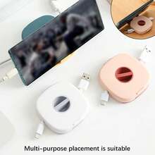 5 Buah Pengatur Kabel Minimalis Lucu yang Dapat Ditarik | Gulungan Bulat Plastik Transparan untuk Kabel USB, Pengisi Daya Ponsel, dan Earphone | Desain Portabel untuk Perjalanan, Meja Kantor, dan Rumah | Solusi Manajemen Kabel yang Rapi - MultiWarna - View 6