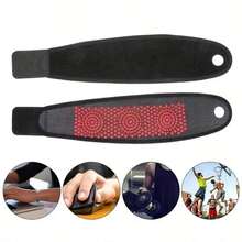 1pc Comfortable Self-Heating Wrist Support With Adjustable Compression Strap, Suitable For Daily Office, Sports And Fitness - Black - View 2