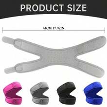 Adjustable Pressure Patella Knee Brace, Lightweight & Breathable, Unisex, Thick Sponge, Double Strap Pressure Knee Support - Multicolor - View 2