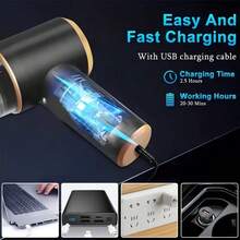 3-In-1 Mini Portable High-Power Vacuum Cleaner, 1 Set, Dual Use For Car And Home - Super Suction Blow & Vacuum, Mini Car Vacuum Cleaner, High-Power Vacuum Cleaner, Portable Vacuum Cleaner, Mini Blow & Vacuum Combo, High Suction Home Vacuum Cleaner - Classic - View 10