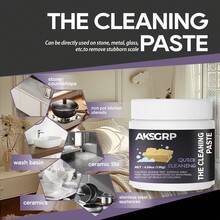 130克多用途家居装修膏，强力去污剂，适用于厨房和浴室台面，集清洁、增亮和保护于一体 - 黑色 - 查看 3