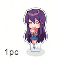 10cm Acrylic Standee Desk Decor Model Gift Of Cute Sayori, Natsuki, Yuri, Monika From Doki Doki Literature Club - Multicolor - View 8
