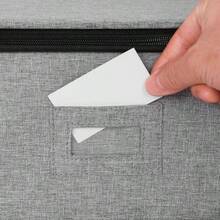 MU:4LIFE Caja de Almacenamiento para Platos Grandes de Porcelana Contenedor de Carcasa Rígida con Separadores de Fieltro Gris - Gris - Ver 5