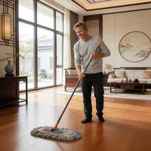 Cleaning Supplies Microfiber Dust Mop For Hardwood Floor Cleaning, Dry Wet Floor Duster & Baseboard Cleaner, Household Mop For Kitchen Bathroom - mặc định - Xem 5