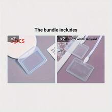 Horizontal Durable Transparent ID Card Holder: Ensure The Safety Of Your Bank Cards And ID Cards! - 5 Cards - View 7