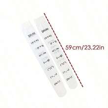 White Graffiti Letter Print Long Socks Harajuku Over Knee Thigh High Socks Y2K Cosplay Cute Socks Kawaii, Cozy - White - 查看 3