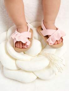 0-18 Months Infant Girls Boys Summer Sandals, High Quality Neutral Infant Toddler Outdoor Beach Shoes, Infant White Sandals - Pink - View 5