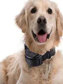 1pc Anti-Barking Collar With Shock & Vibration Dual Modes, Suitable For Small/Medium/Large Dogs, Pet Training Collar, Black - Black - View 6