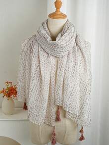 1pc New Women's Long Scarf, Fashion Beach Shawl, Seasonal Printed Headscarf 180*85cm, Suitable For Travel And Daily Use, Casual Polyester Fabric - Multicolor - View 6