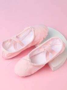 Children's Soft Bottom Dance Shoes, Girls' Ballet Shoes, Pink - Pink - View 3