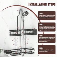 Bathroom Storage Set - Black - View 7