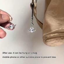 锆石心形飞翼手机防尘塞 - 配有手机挂绳，造型百变 | 寓意自由翱翔的美好愿望 | 兼容 /Type-C 充电接口 | 圣诞礼物 | 新年礼物 | 手机挂饰 - 彩色 - 查看 9