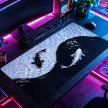 Gaming Mouse Pad Featuring A Tai Chi Koi Design, With A Non-Slip Rubber Base, Suitable For Both Office And Gaming Environments. It'S An Excellent Addition For Your PC, Home, Or Gaming Setup, Making It A Great Gift For Christmas And Halloween - 查看 1