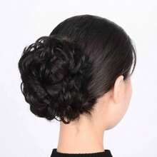 Natural Fluffy Bun Hair Claw, Scrunchie Bun Maker, Slouchy Hair Styling Tool, Thermal Resistant Hair Scrunchie HA2723 - Multicolor - View 10