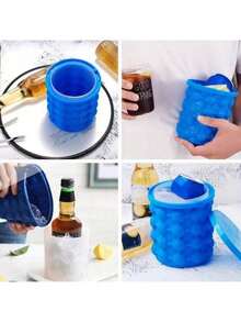 1 pièce Moule à glaçons en silicone - Peut contenir jusqu'à 104 glaçons, accessoire de cuisine idéal pour le réfrigérateur de la maison, peut être utilisé comme boîte de rangement pour le congélateur et aide à organiser l'espace intérieur du réfrigérateur, parfait pour une utilisation à la maison et en magasin - Multicolore - Voir 15