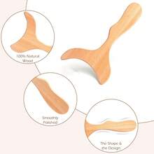 Wooden Massage Tool Set, Wooden Massager Set, Manual Massage Tools For Legs, Waist, Shoulders, Arms, Back, Full Body Massage, Wooden Massage Roller, Home And Office Use - Apricot - View 4