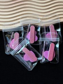 3pcs/Set Red & Pink Holiday Nail File Buffers, Nail Sanding Blocks, Nail Buffers, Nail Care Tools Kit For Valentine's Day & New Year, Nail Art Supplies - Multicolor - View 8