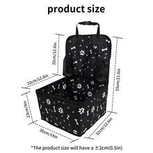 PaiPaitek 2026 New Dog Car Seat With Storage Pocket, Durable Pet Booster Cushion Suitable For Small To Medium Dogs - Black - View 7