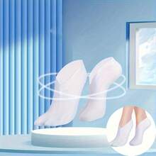 4双装保湿袜，夜间足部护理SPA袜，加湿滋养袜，男女通用美肤保湿袜，白色 - 白色 - 查看 7