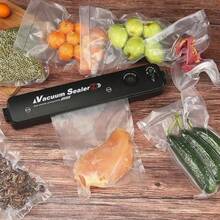 Black Vacuum Sealer (Bivolt) With 10 Bags - View 8