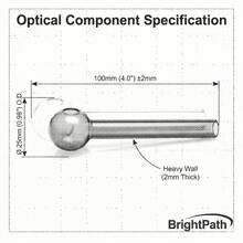 10 Pcs PureGlass FS - 102mm Thermal-Stable Vitreous Units: High-Density Borosilicate Glass Elements For Precision Lab & DIY Maintenance - 10 PCs - Prismatic Optical Component Set - View 3