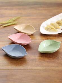 4 Creative Home Kitchen Plastic Seasoning Dishes, Home Style Dishes, Rapeseed Sauce, Dipping Vegetables, Vinegar Dishes, Dipping Dishes, Japanese Seasonings, Anti Drop And Heat-Resistant Exquisite Seasoning Bowls, With Various Shapes To Choose From - Multicolor - View 10